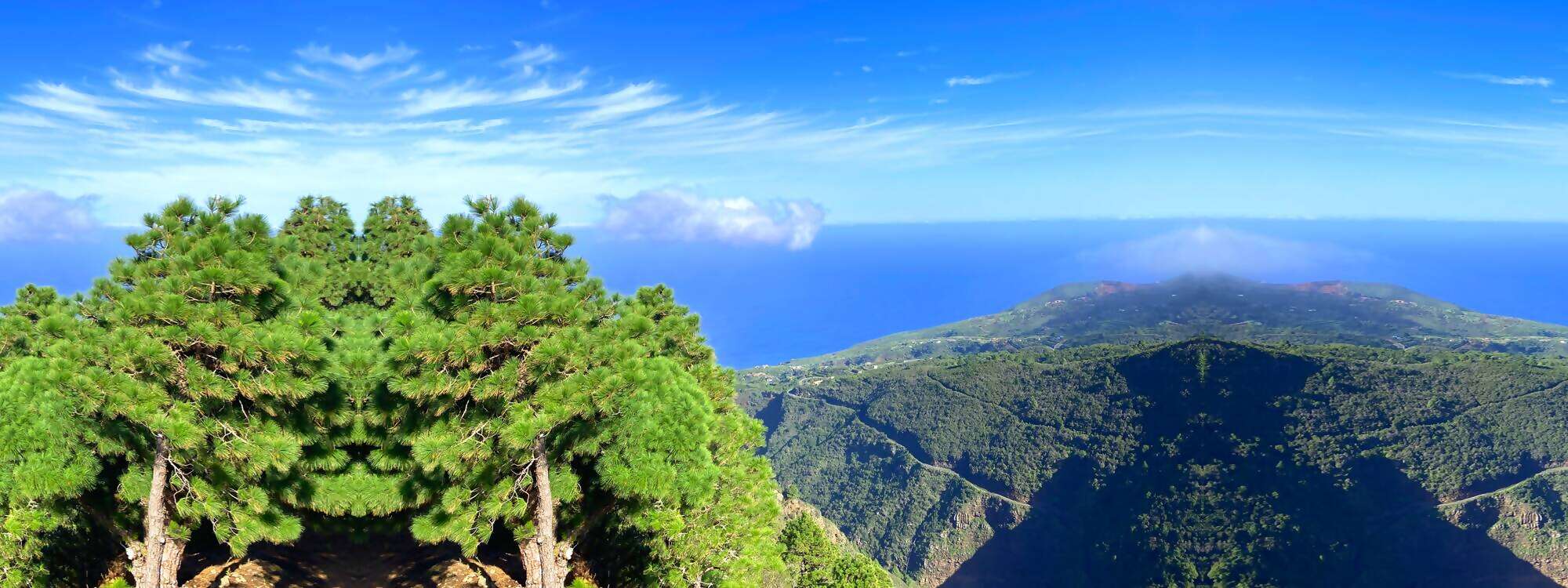 Blick auf die Caldera - Natinalpark auf La Palma